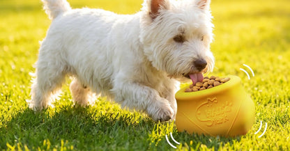 Hallostark Food-Grade Silicone Slow Feeder Dog Bowl - Bpa-Free Interactive Toy, Burns Energy, Mental Exercise, Universal Fit, Wobbles Freely, Freezer/Dishwasher Safe, 125Mm X 100Mm Blue Pet Lover Gift